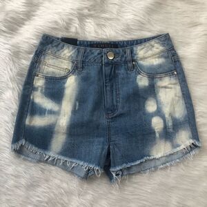 Tinsel denim shorts